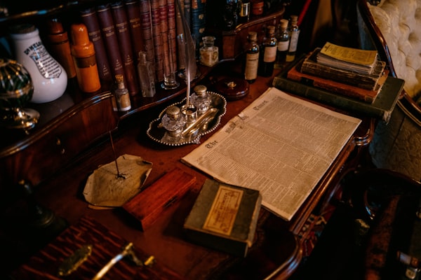Bibliothèque juridique avec livres reliés